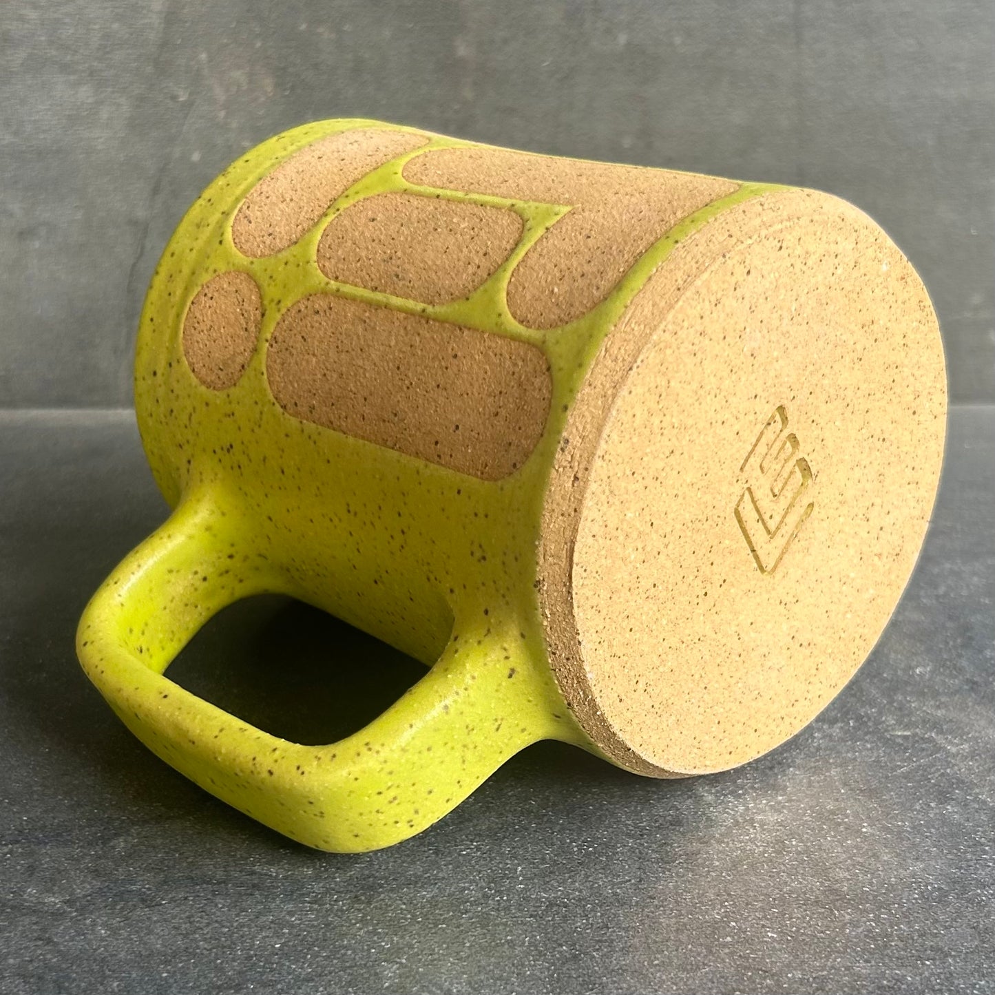 Blob Mug - Citrus Matte / Speckled Buff