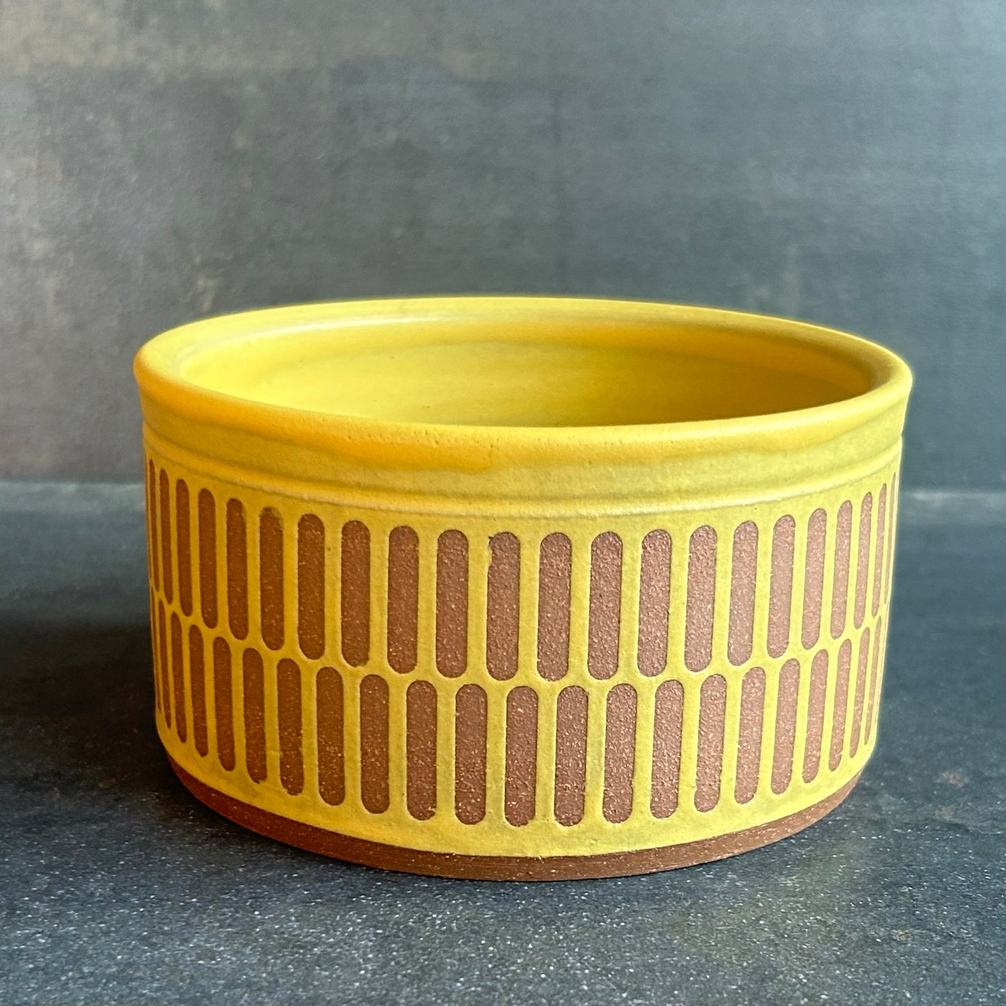 Medium Prep Bowl - Yellow / Pattern