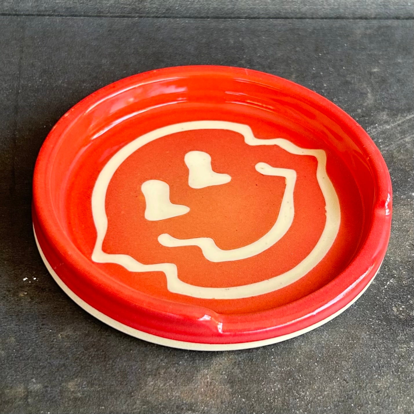 Crazy Face Coaster - Fade Red to Yellow