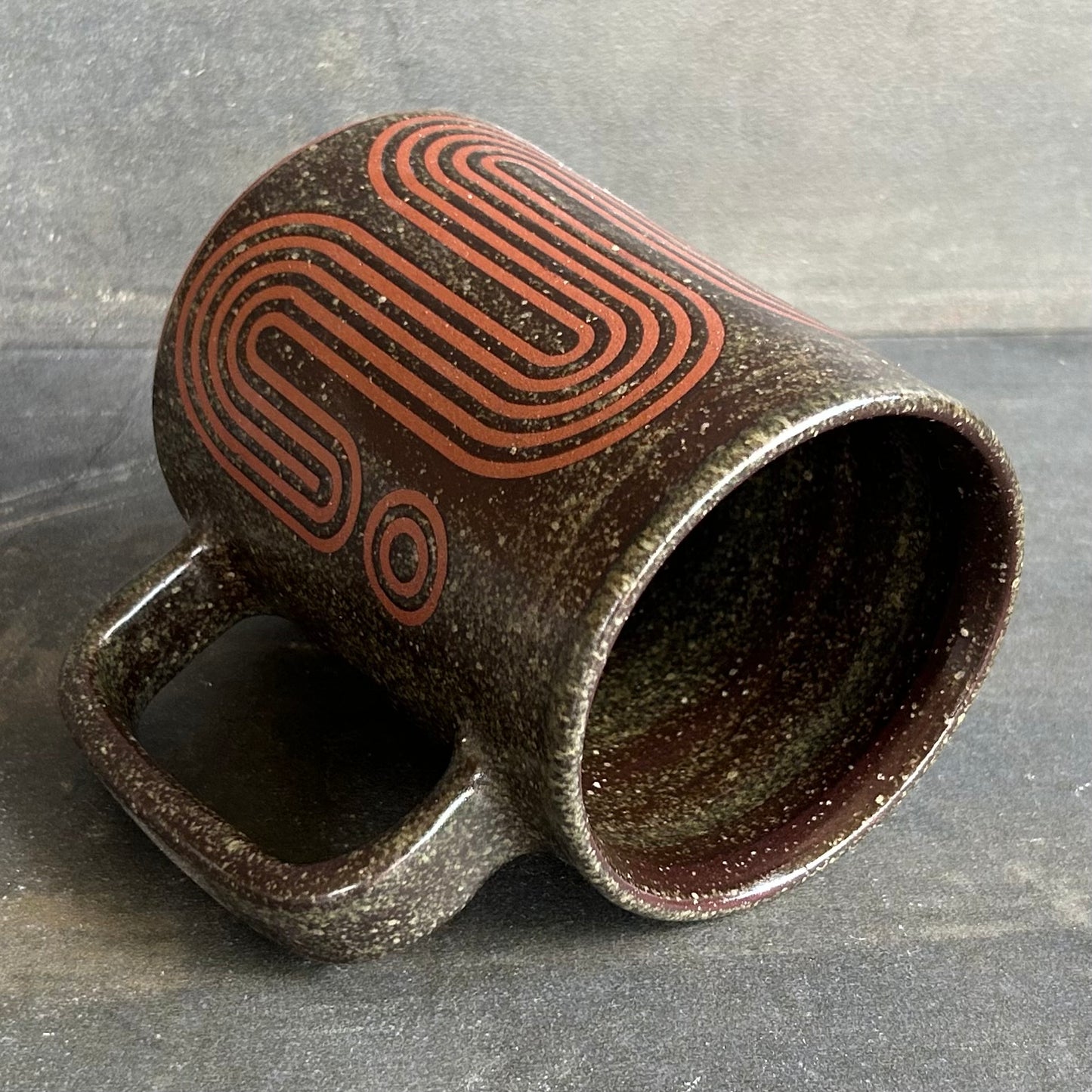 Big Wave Mug -Temmoku / Rust