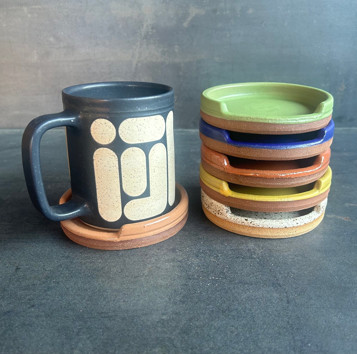 Coaster - Brown Splatter / Speckled Buff