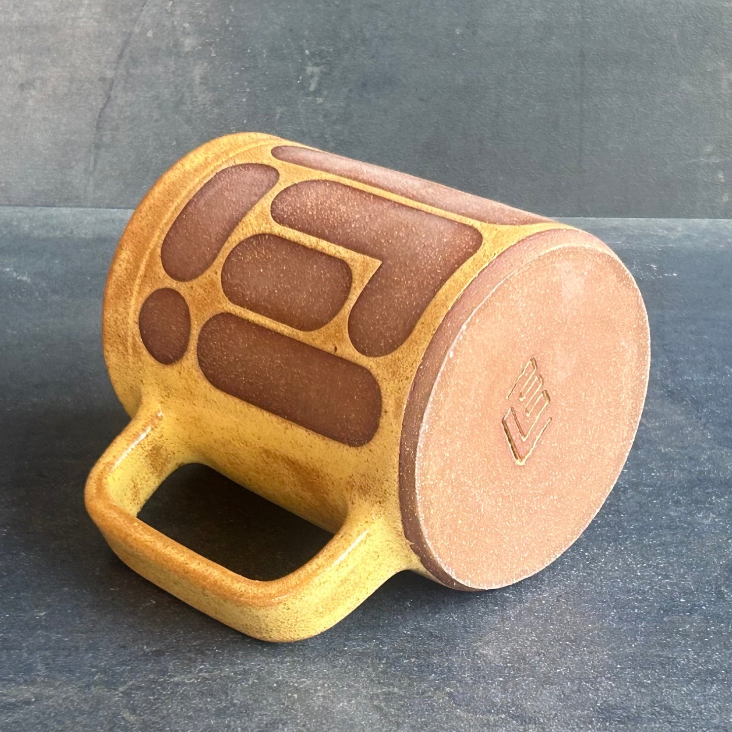 Blob Mug - Golden Shino / Rust