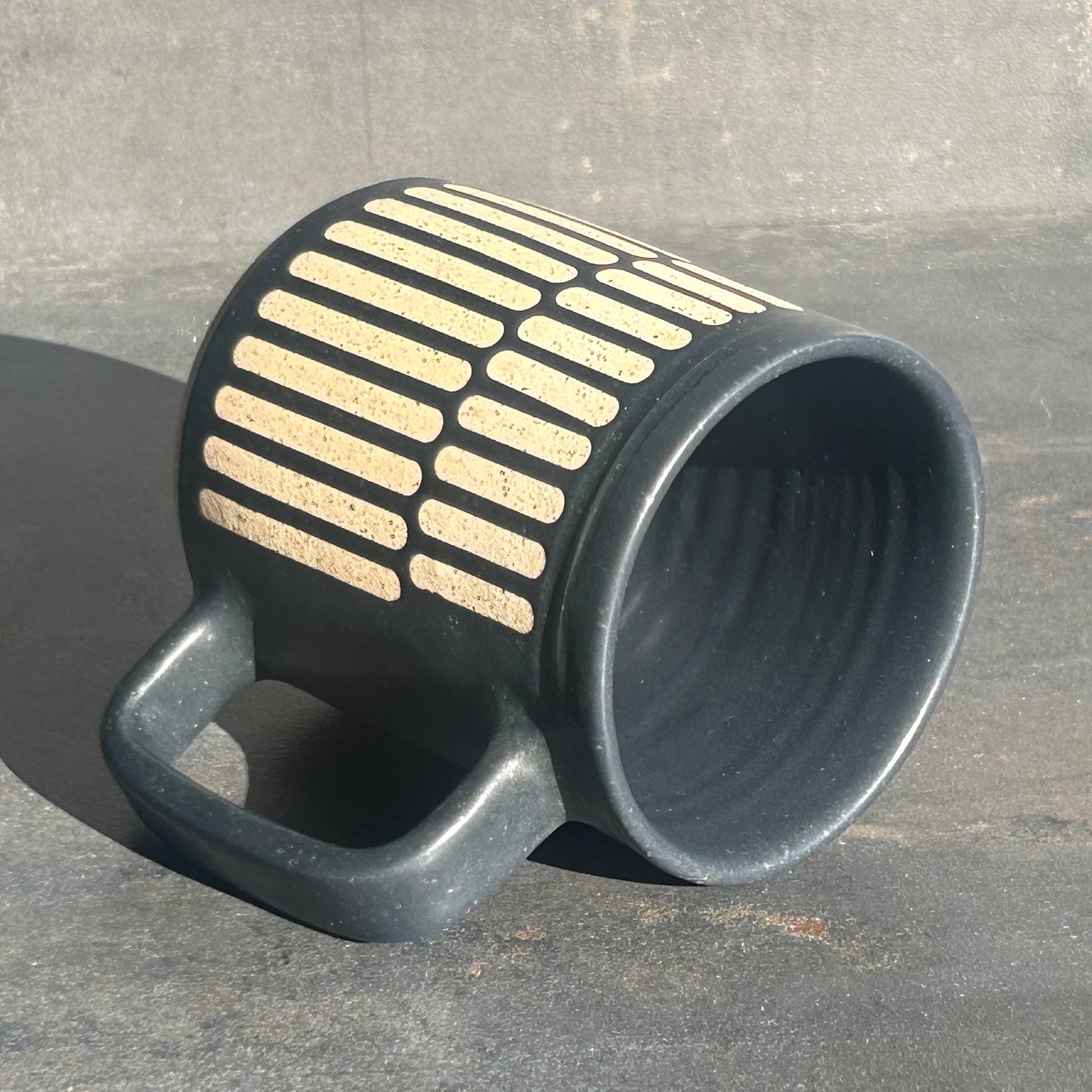 Pattern Mug - Black Matte / Speckled White