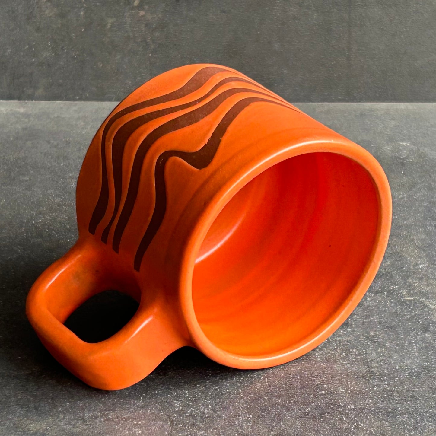 Mini Wave Mug - Orange Matte / Rust