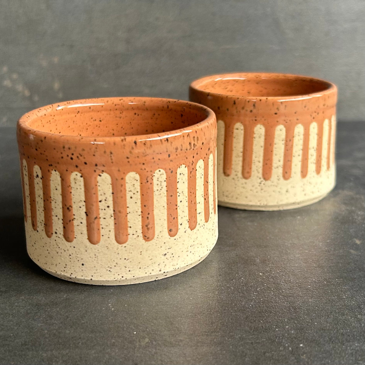 4oz. Drip Cortada Cup - Nude / Speckled White