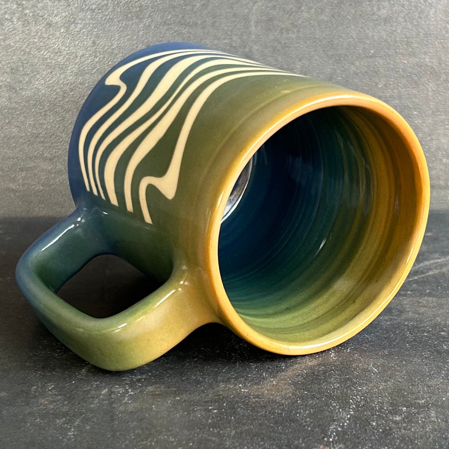 Wave Mug - Fade Blue to Orange