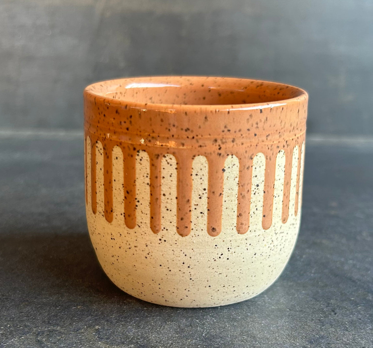 Drip Espresso Cup - Nude / White Speckle
