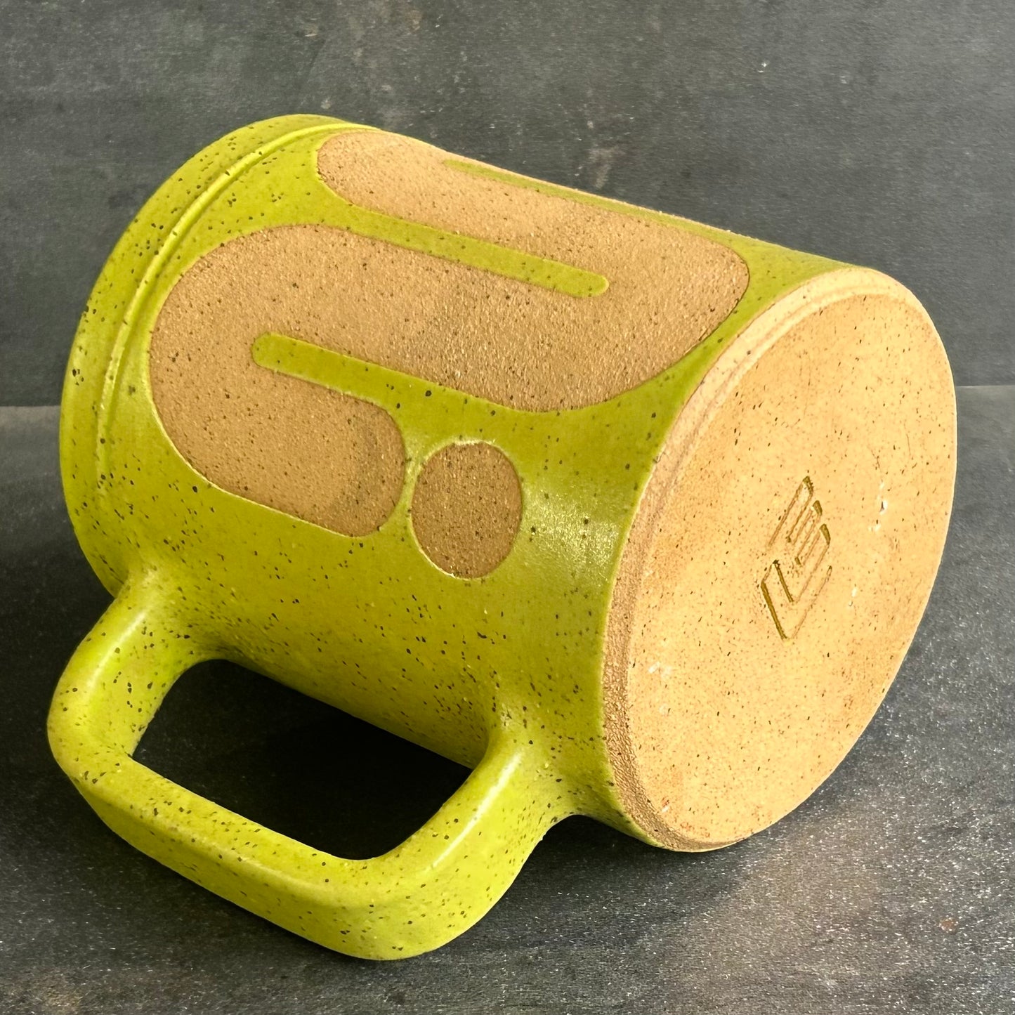 Big Wave Mug (solid) - Citrus Matte / Speckled Buff