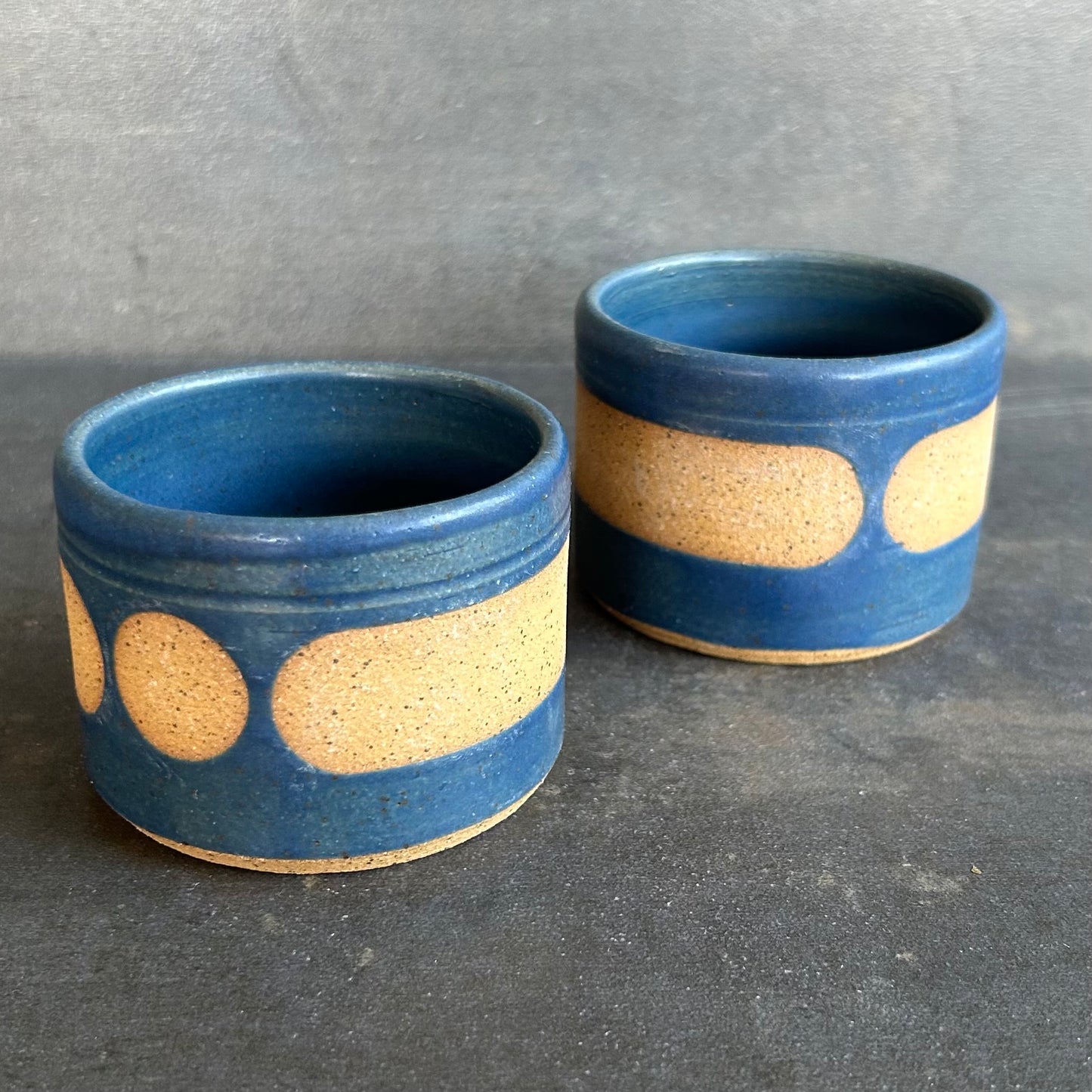 4oz. Blob Cortada Cup - Midnight Blue / Speckled Buff