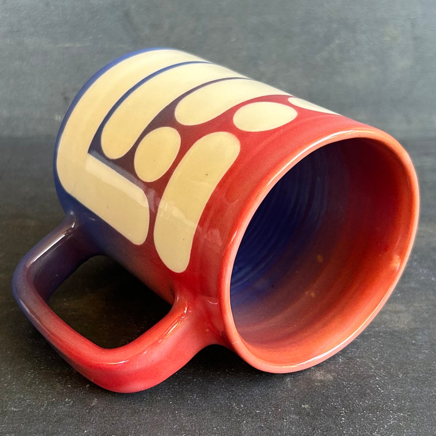 Blob Mug - Fade Blue to Red