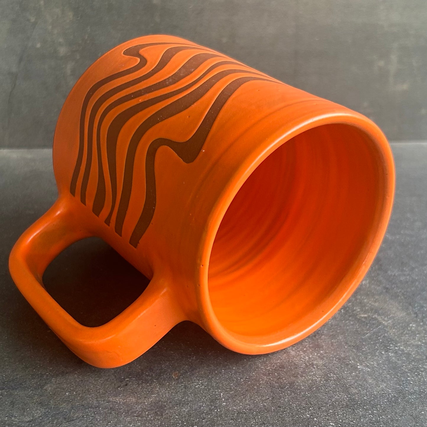 Wave Mug - Orange Matte / Rust