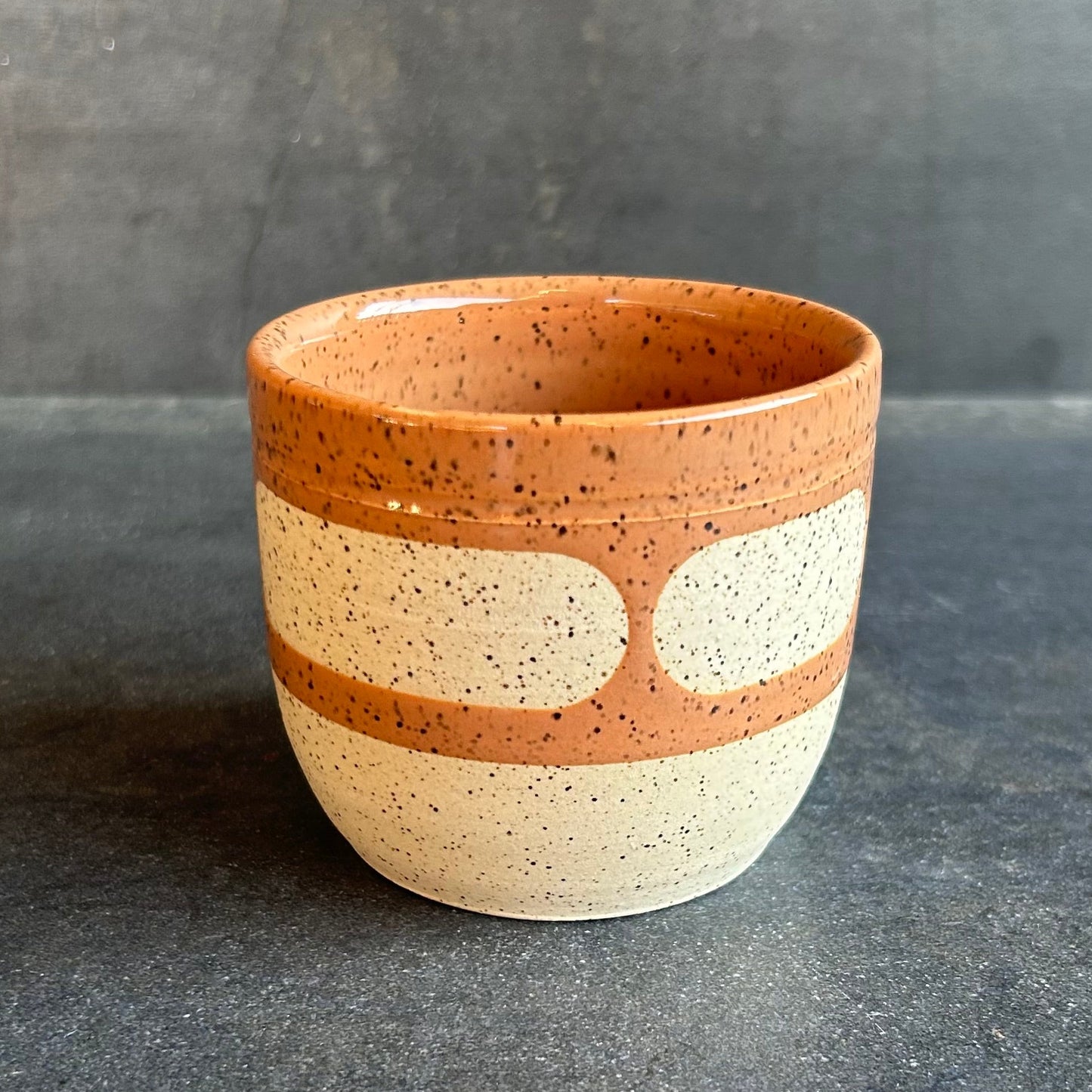 Blob Espresso Cup - Nude / White Speckle