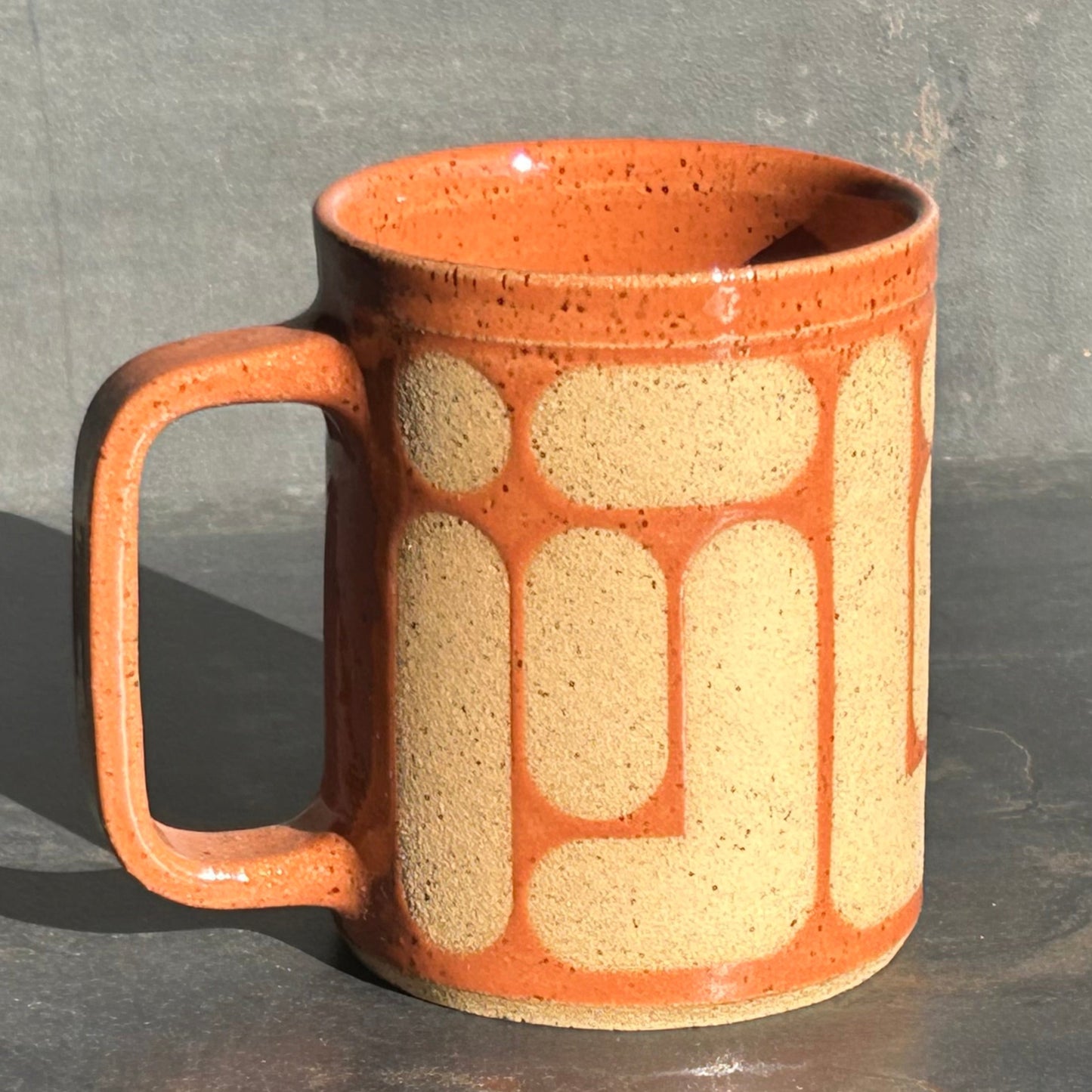 Blob Mug - Pumpkin / Speckled Buff