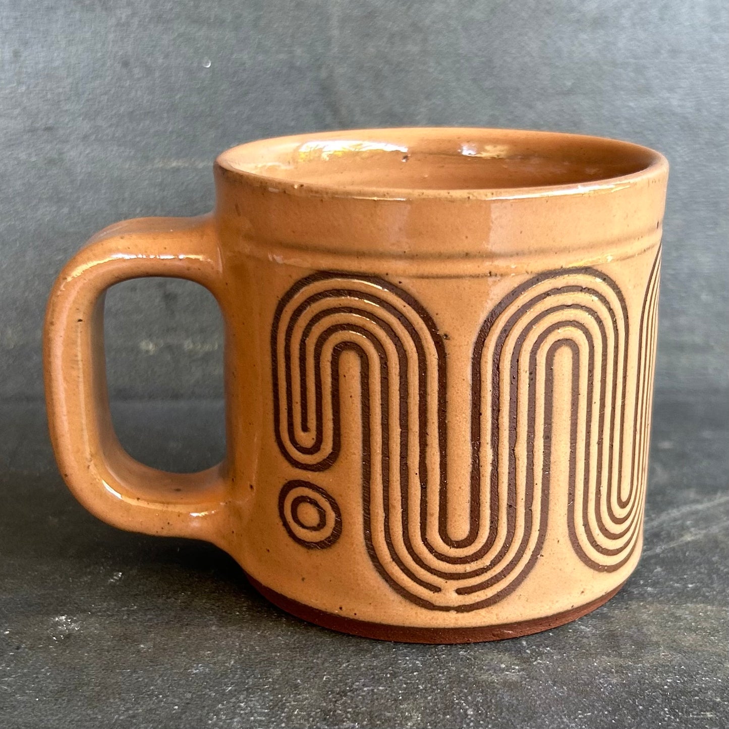 Mini Mug Big Wave -Nude / Rust