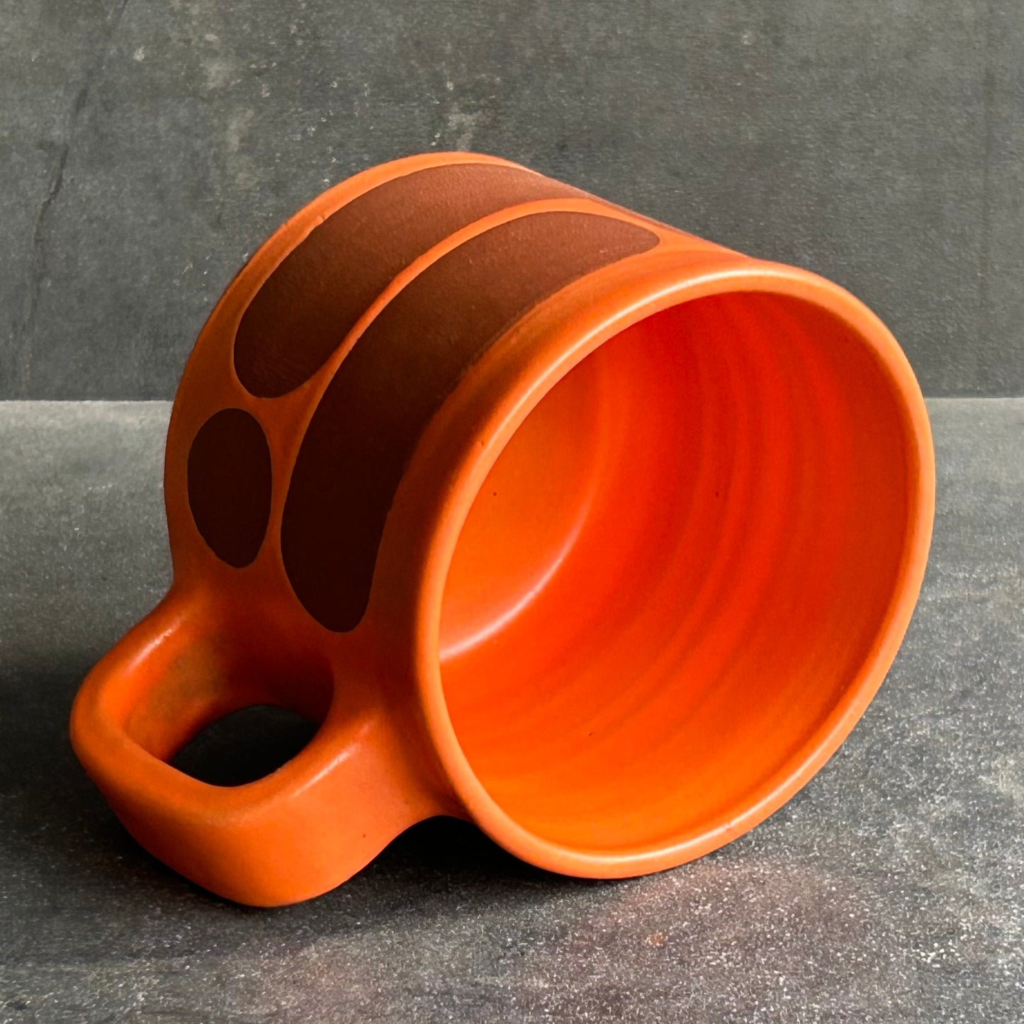 Mini Blob Mug -Orange Matte / Rust