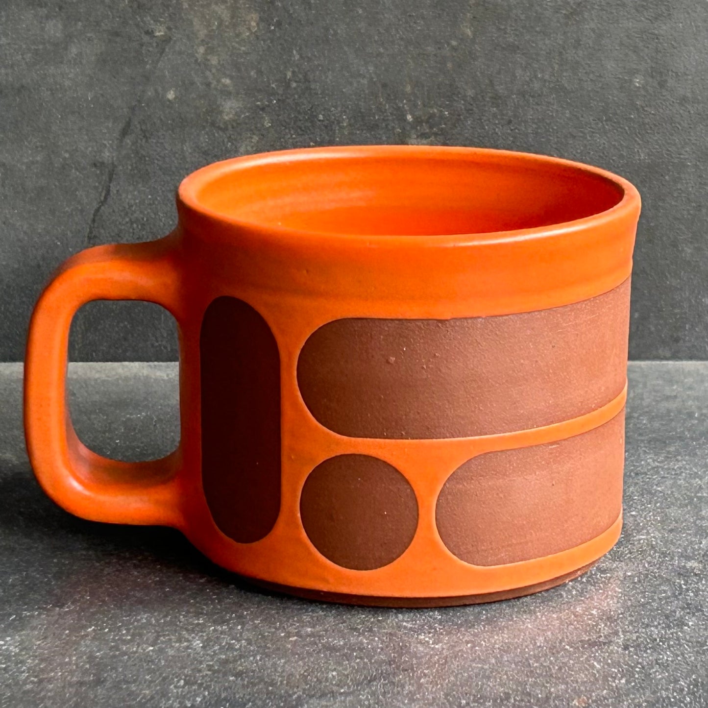 Mini Blob Mug -Orange Matte / Rust
