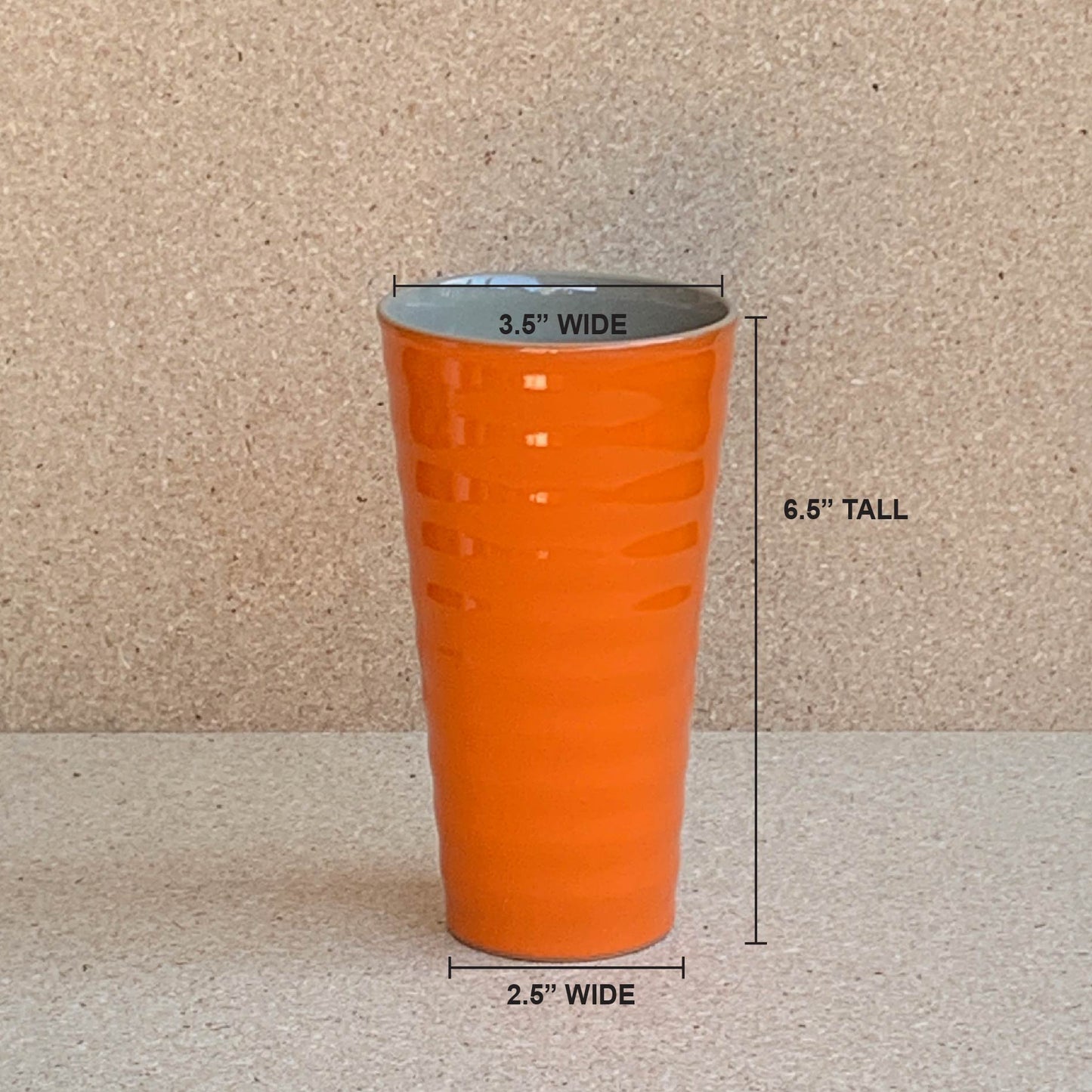 Wavy Cup - Orange / Sand