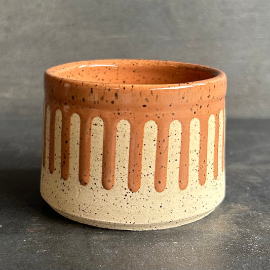 4oz. Drip Cortada Cup - Nude / Speckled White