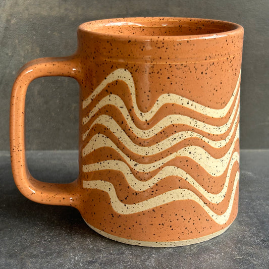 Wave Mug - Nude / Speckled White