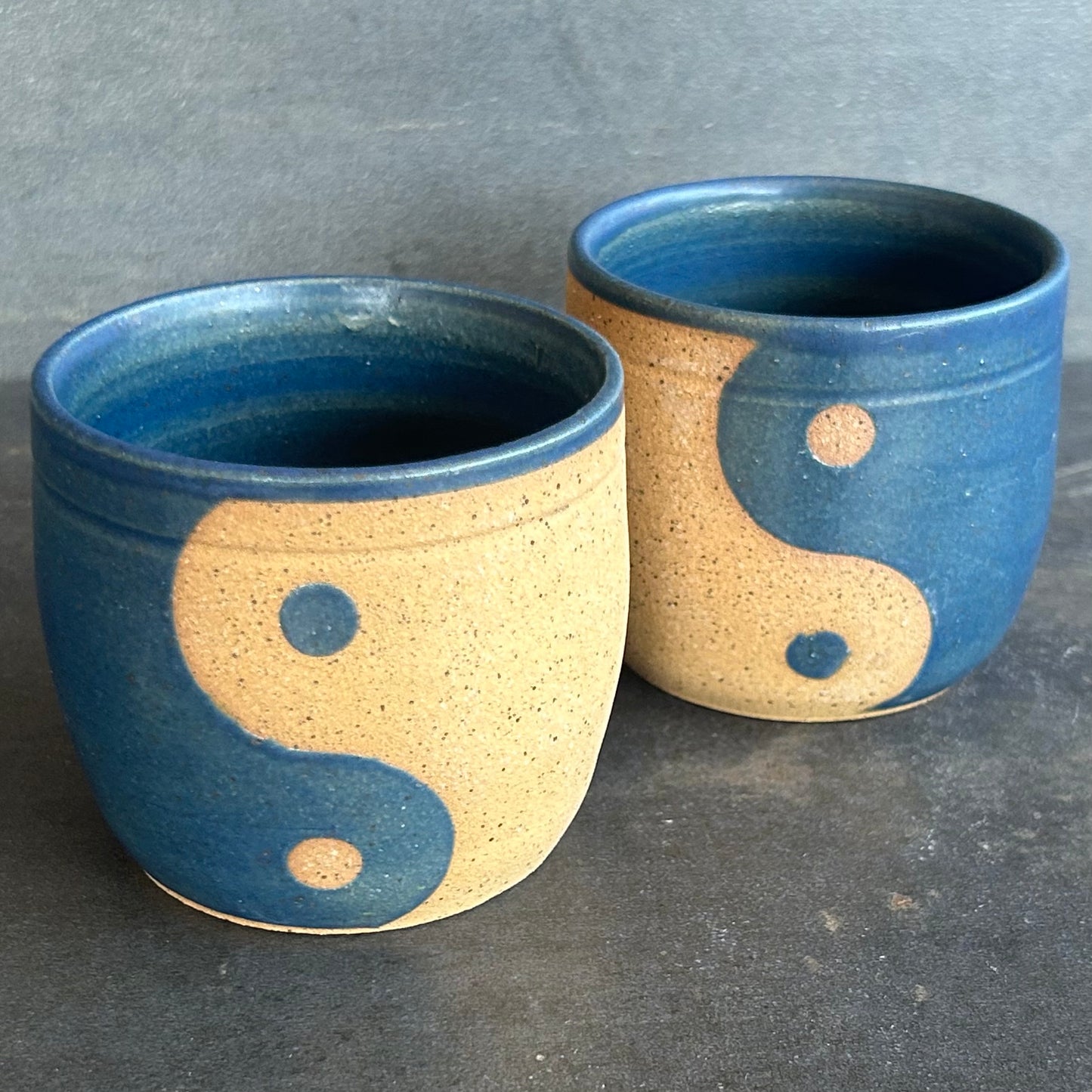 8oz Yin Yang Cup - Midnight Blue / Speckled Buff