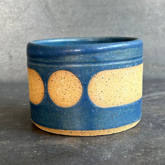 4oz. Blob Cortada Cup - Midnight Blue / Speckled Buff