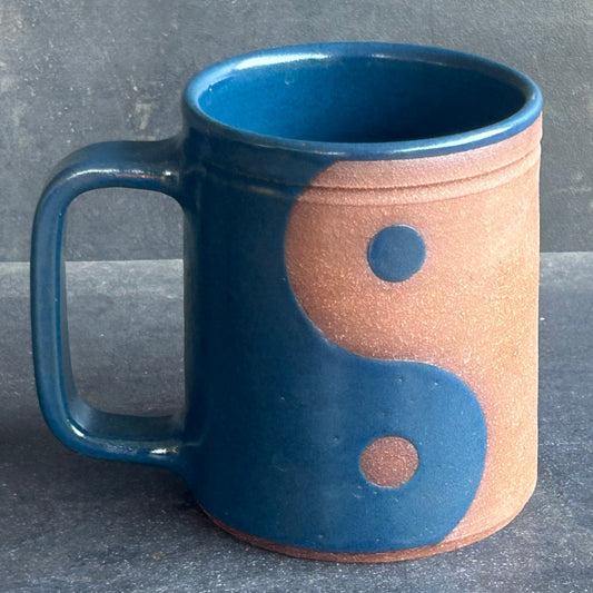 Yin Yang Mug - Teal / Rust