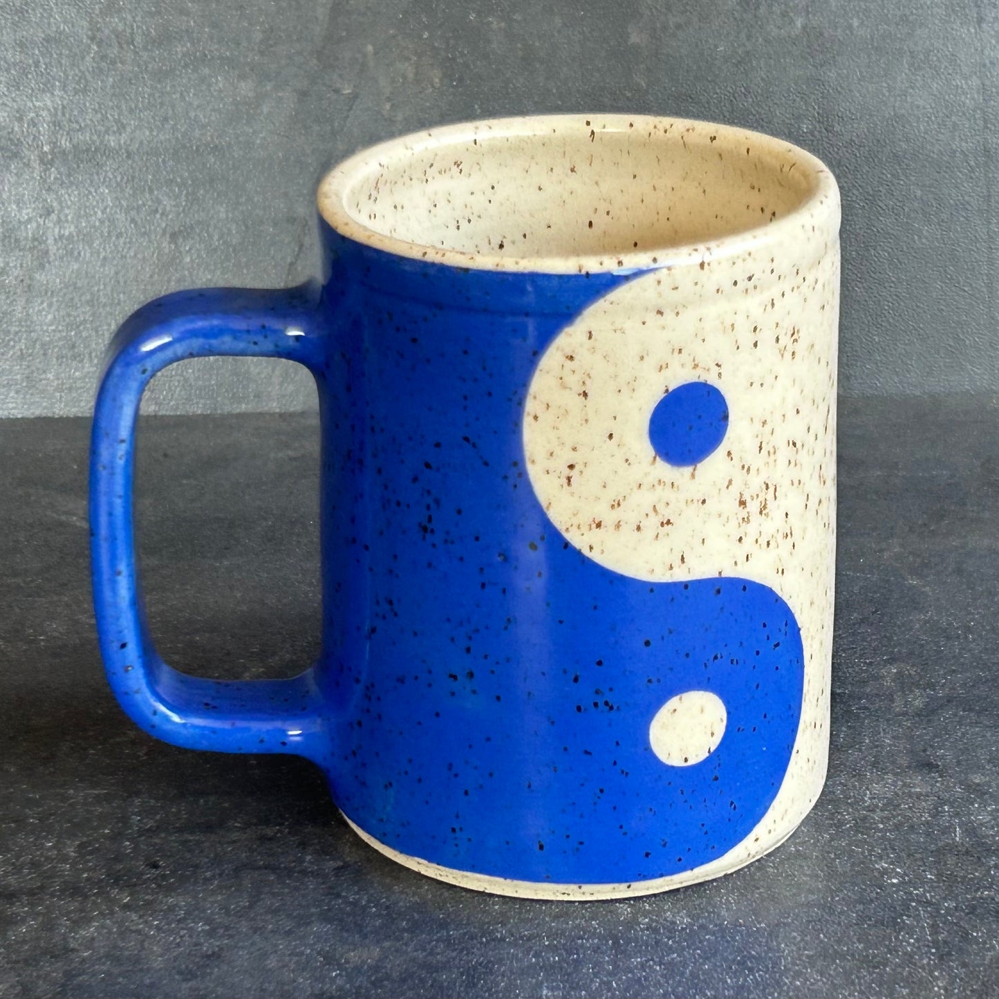 Yin Yang Mug - Blue / Speckle