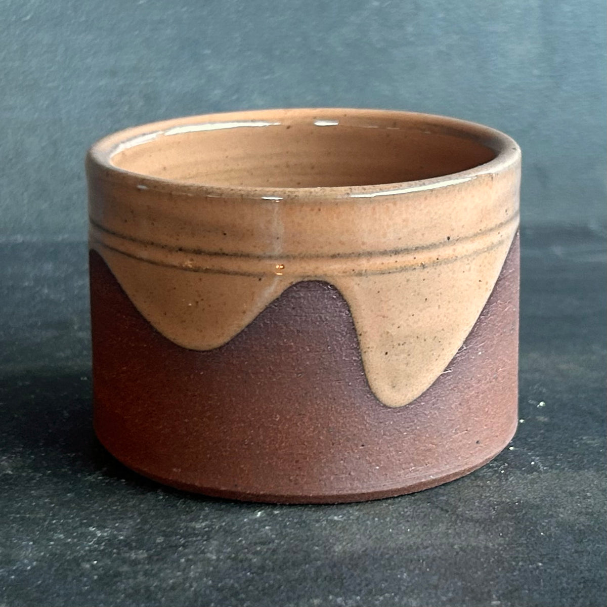 4oz. Wave Cortada Cup - Nude / Rust