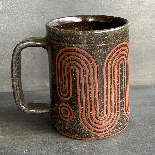 Big Wave Mug -Temmoku / Rust