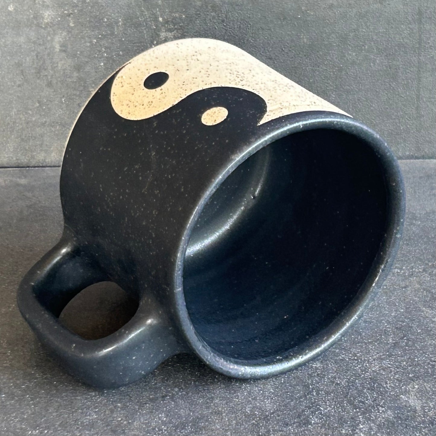 Mini Yin Yang Mug - Matte Black / Speckle