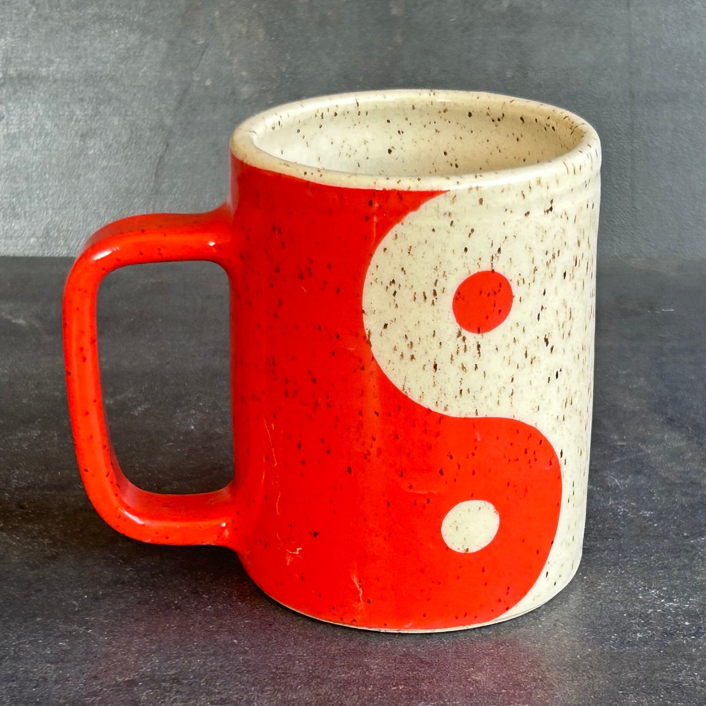 Yin Yang Mug - Blood Orange / Speckle