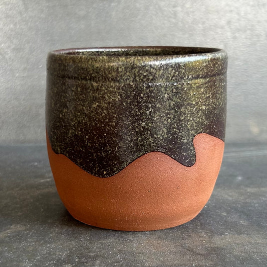 8oz Wave Cup - Temmoku / Rust
