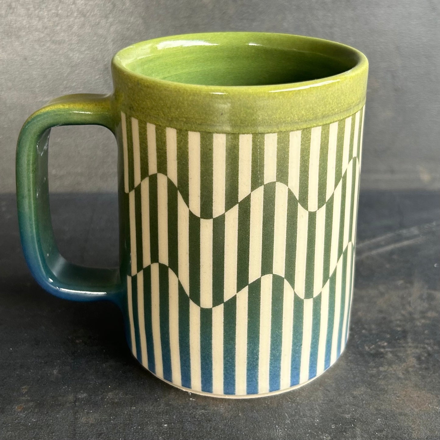 Wavy Stripe Mug -Sunset 3