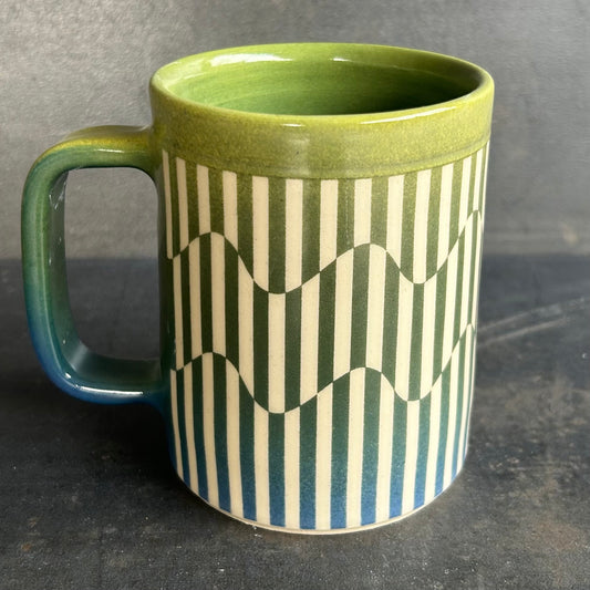 Wavy Stripe Mug -Sunset 3
