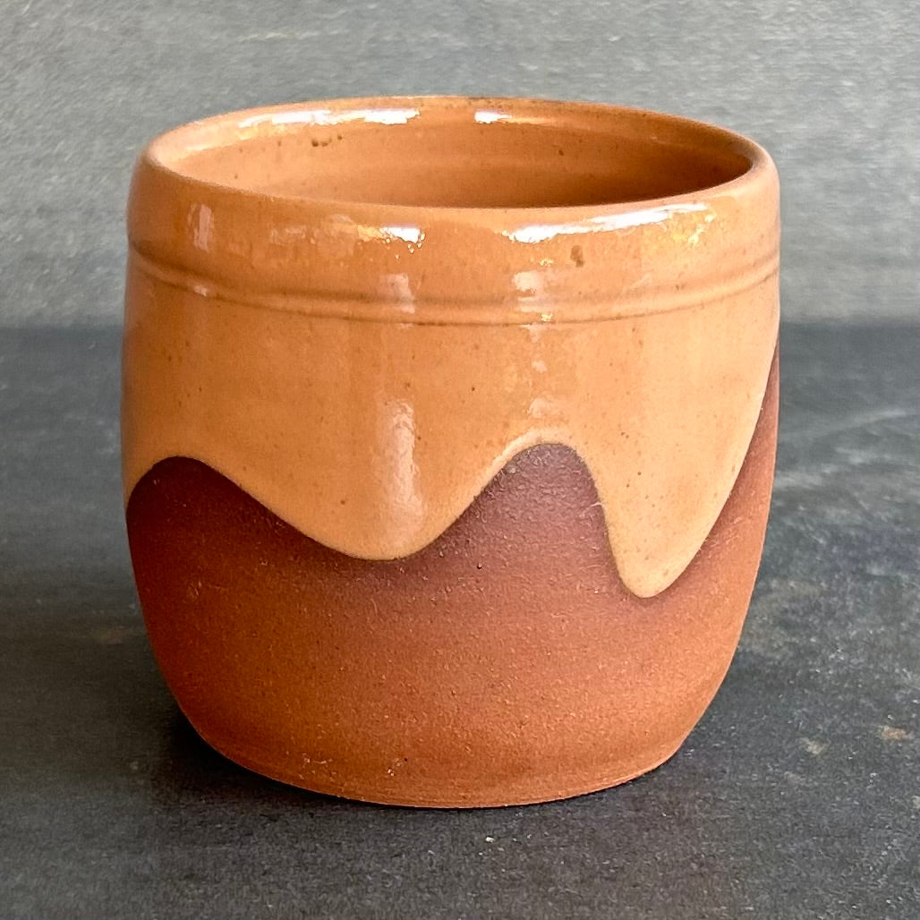 8oz Wave Cup - Nude / Rust