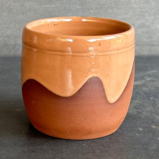 8oz Wave Cup - Nude / Rust