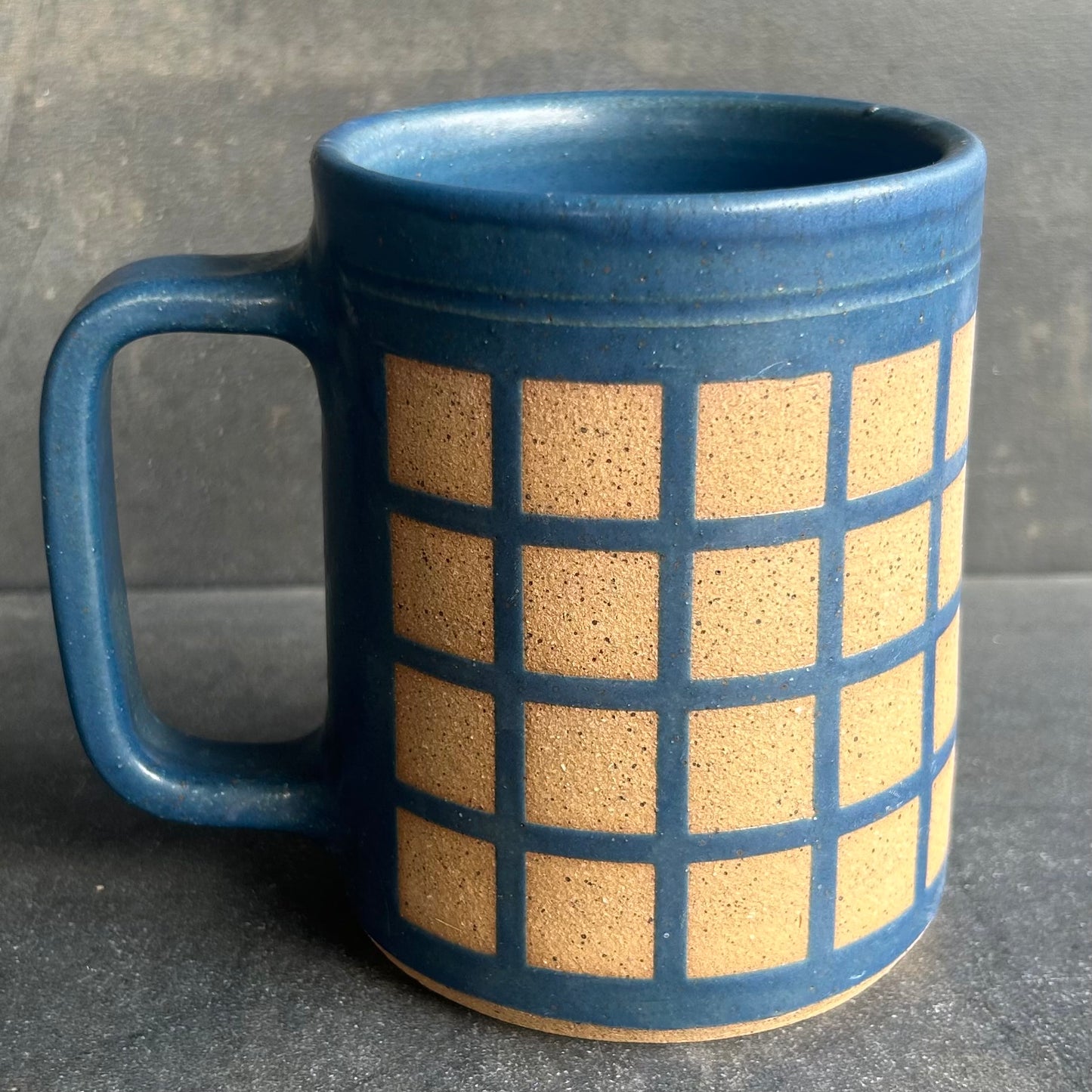 Lattice Mug - Midnight Matte / Speckled Buff