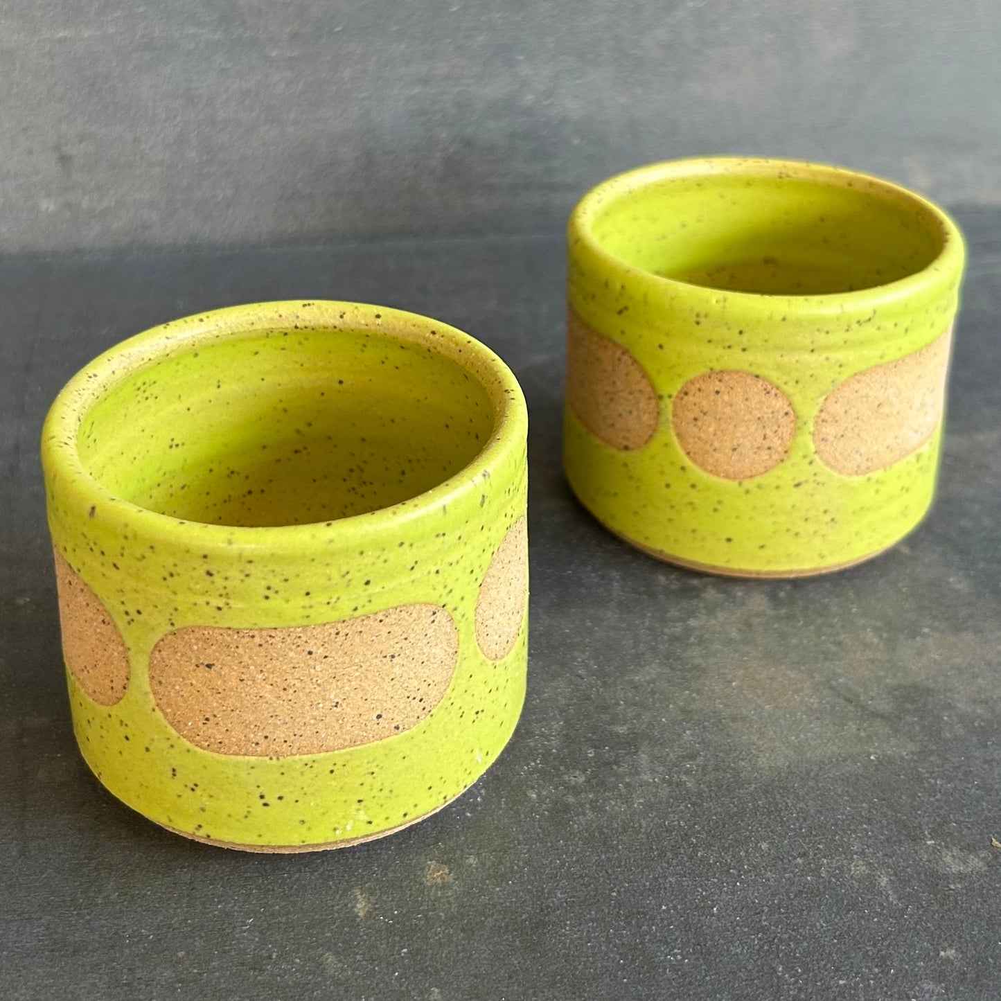 4oz. Blob Cortada Cup - Citrus Matte / Speckled Buff