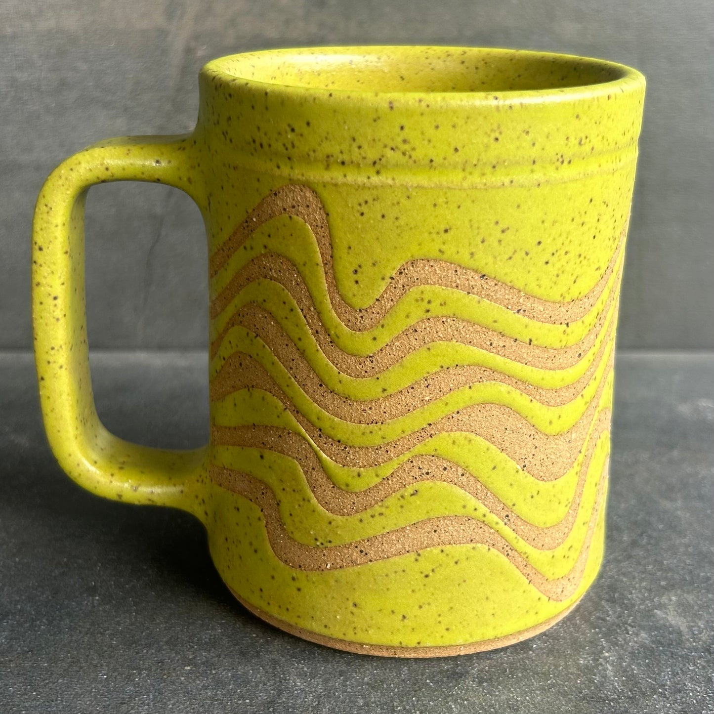 Wave Mug - Citrus Matte / Speckled Buff