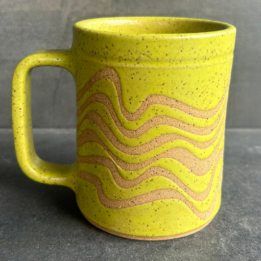 Wave Mug - Citrus Matte / Speckled Buff