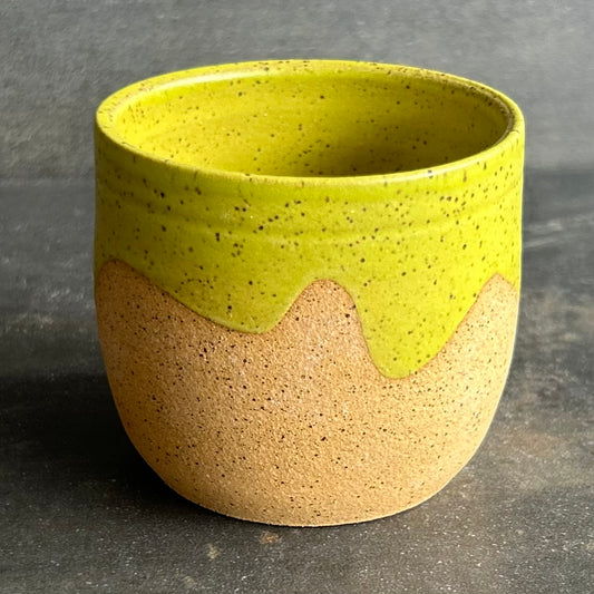 8oz Wave Cup -Citrus Matte / Speckled Buff