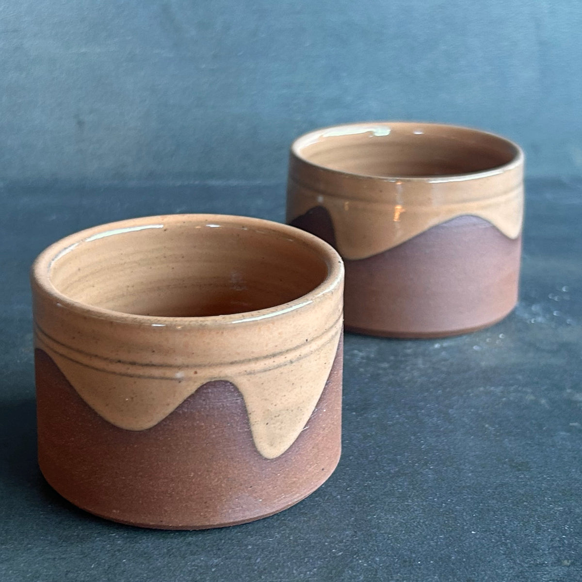 4oz. Wave Cortada Cup - Nude / Rust