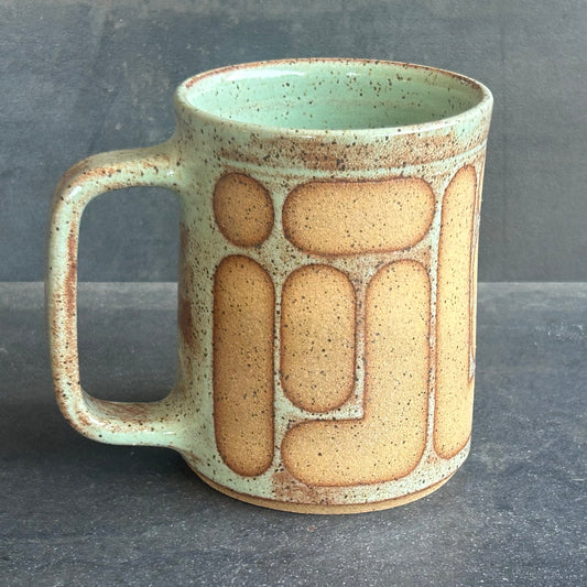 Blob Mug - Pistachio / Speckled Buff