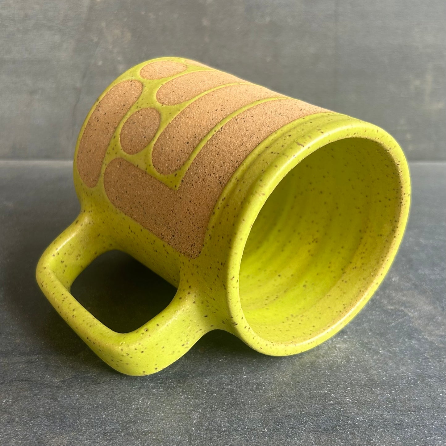 Blob Mug - Citrus Matte / Speckled Buff