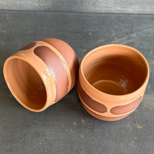 8oz Blob Cup - Nude / Rust