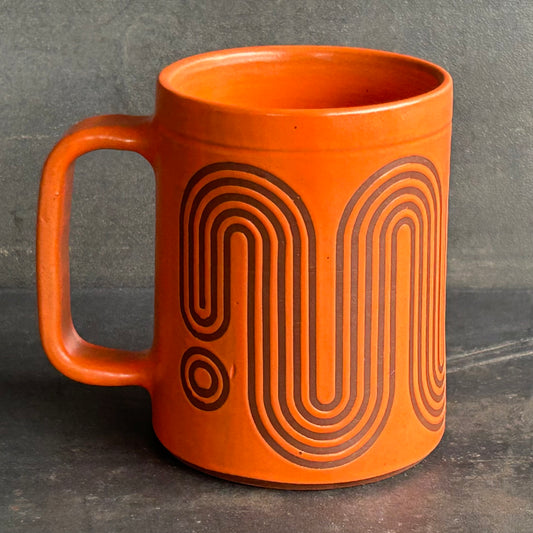 Big Wave Mug - Orange / Rust