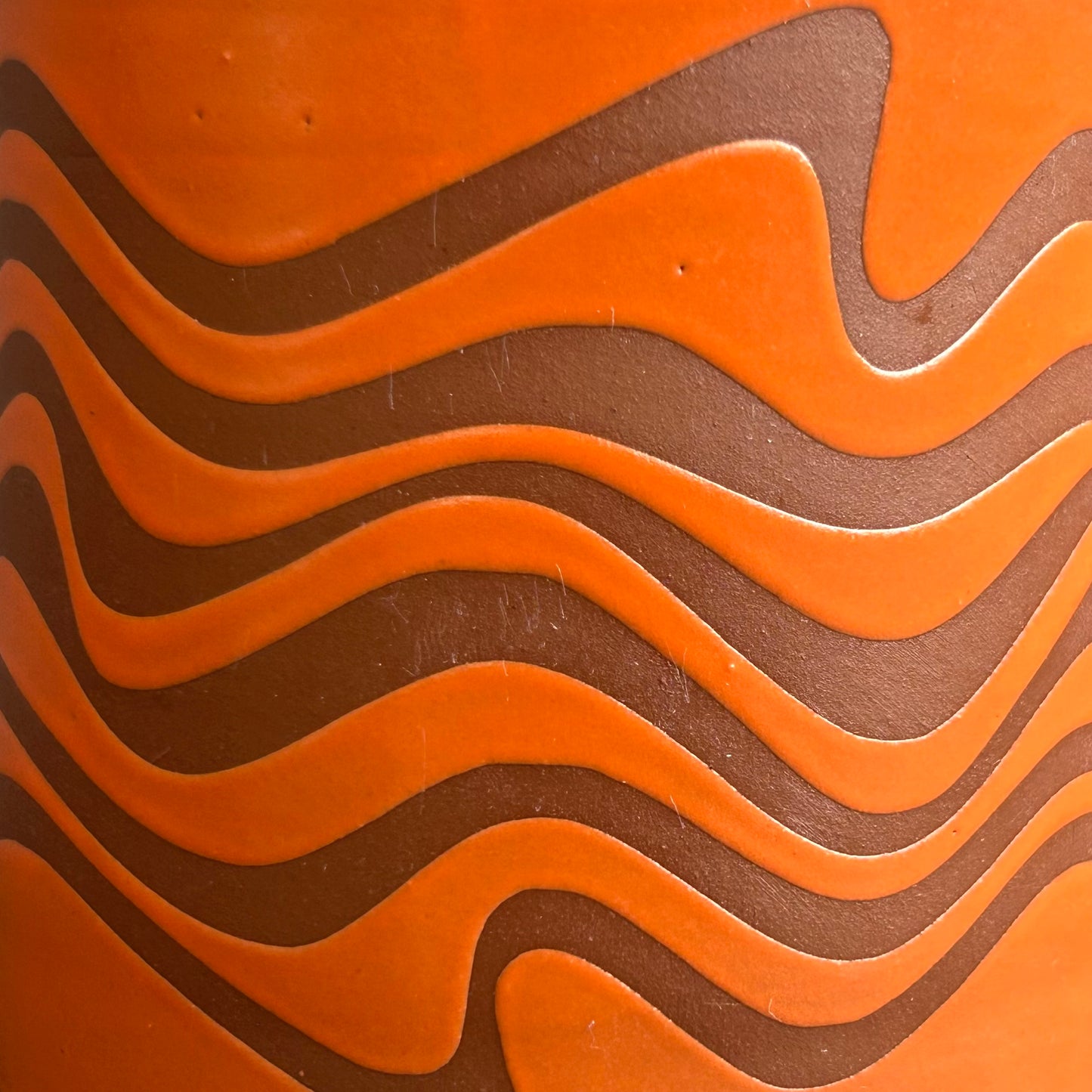 Wave Mug - Orange Matte / Rust