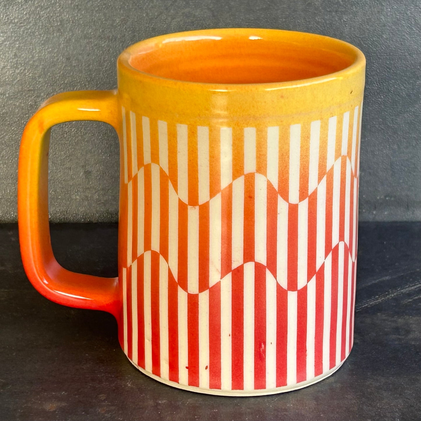 Wavy Stripe Mug -Sunset 1
