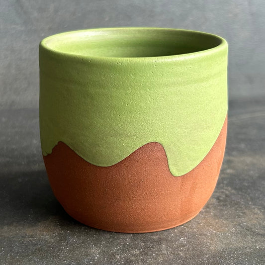 8oz Wave Cup - Green Matte / Rust