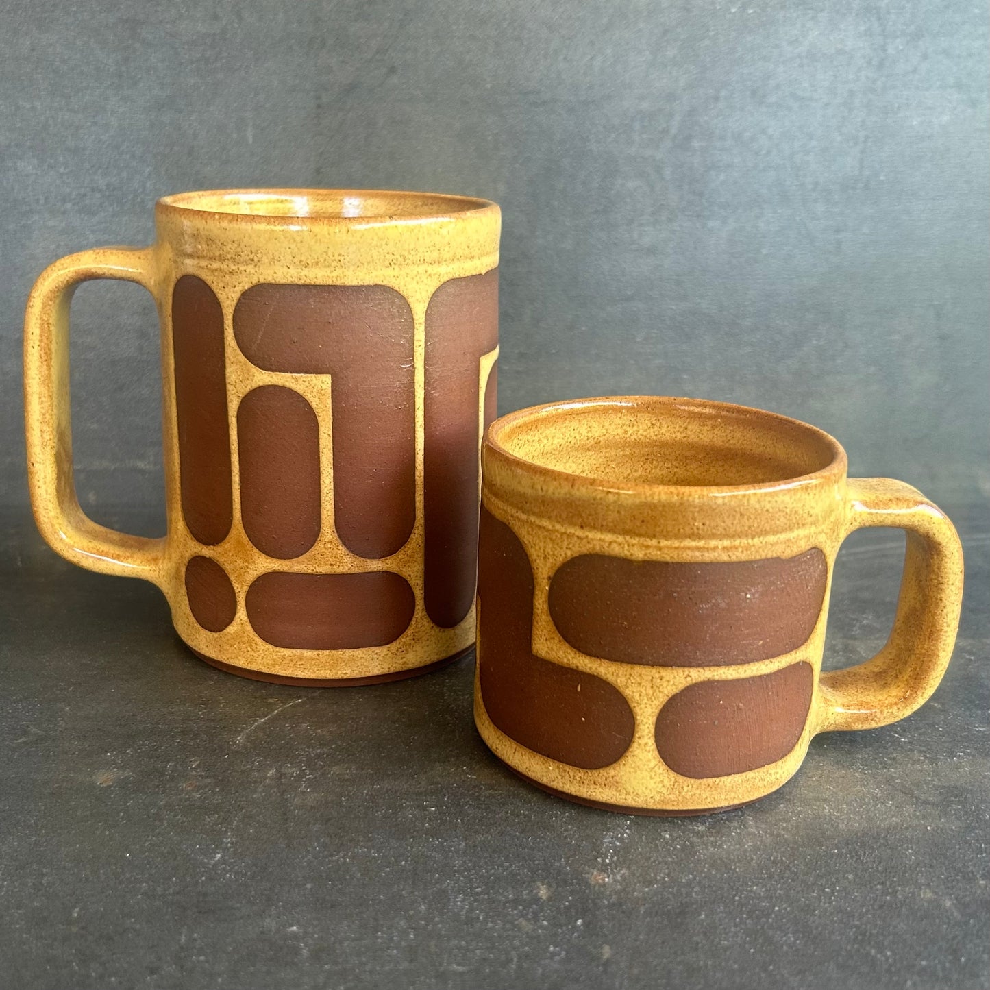 Mini Blob Mug - Golden Shino / Rust
